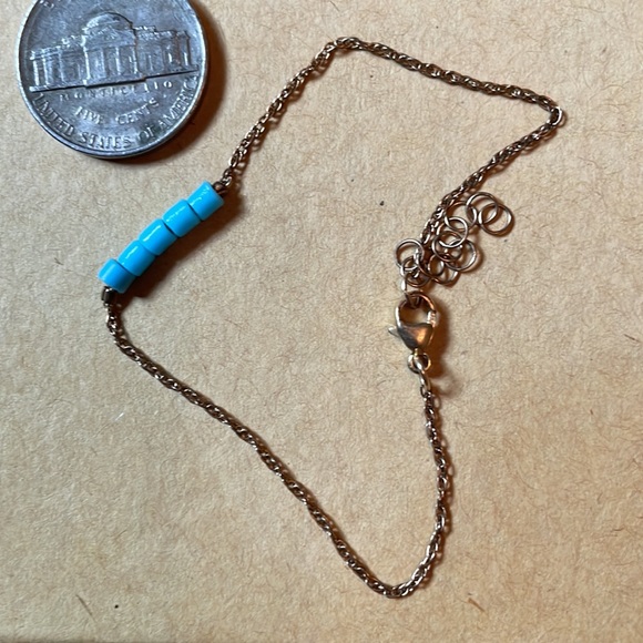 Turquoise bead bracelet - Picture 2 of 2
